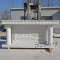 New design large white marble altar with Jesus' Last Supper Relief